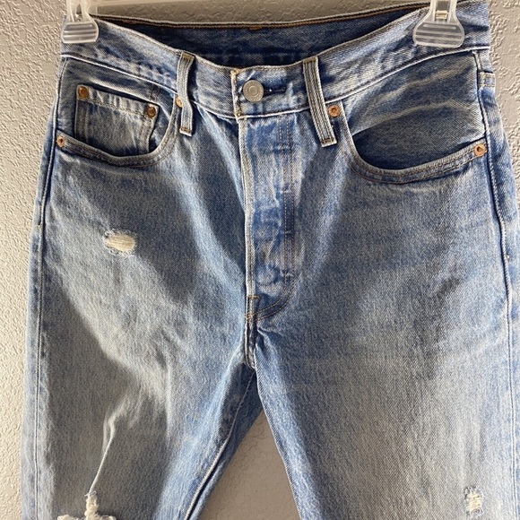 Levi’s 501 Skinny Slim Straight High Rise Jeans - Picture 5 of 13